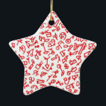 City Life Jazz Star Ornamet Ceramic Ornament<br><div class="desc">from original tile artwork and ink drawings by JasonMessingerART.com</div>