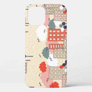 City Life: Seamless Pattern iPhone 12 Case