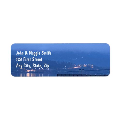 City Light Lake Shore Dock Water Traffic Label