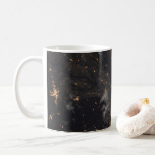 City Lights At Night On Planet Earth Coffee Mug