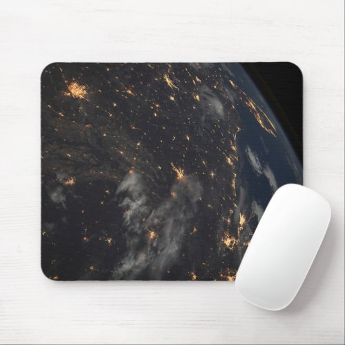 City Lights At Night On Planet Earth Mouse Pad