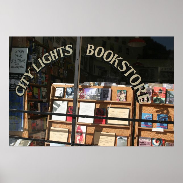 City Lights Bookstore Display Window Poster (Front)