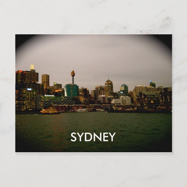 City Lights Colour Postcard (Front)