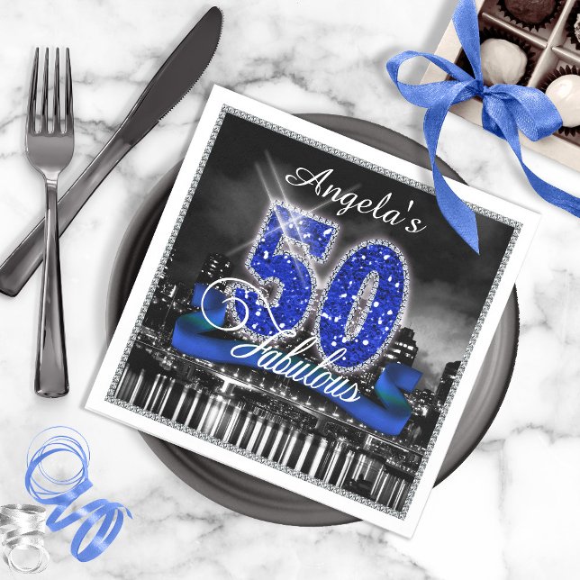 City Lights Fabulous Fifty ID191 Paper Napkins (Creator Uploaded)