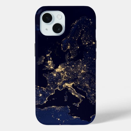 City Lights In Several European And Nordic Cities iPhone 15 Case