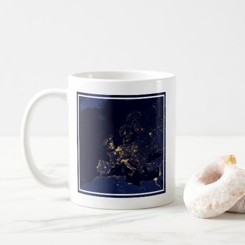 City Lights In Several European And Nordic Cities Coffee Mug