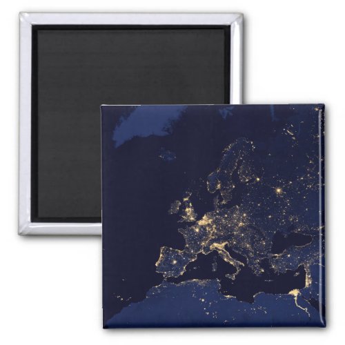 City Lights In Several European And Nordic Cities Magnet