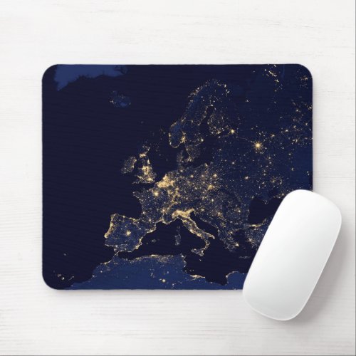 City Lights In Several European And Nordic Cities Mouse Pad
