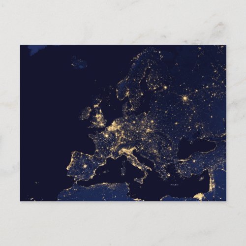 City Lights In Several European And Nordic Cities Postcard