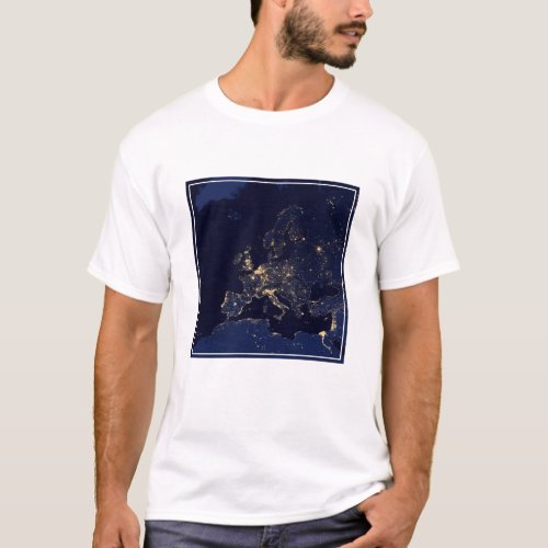 City Lights In Several European And Nordic Cities T_Shirt