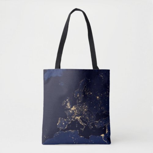 City Lights In Several European And Nordic Cities Tote Bag