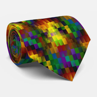 City Lights modern pattern abstract art Neck Tie