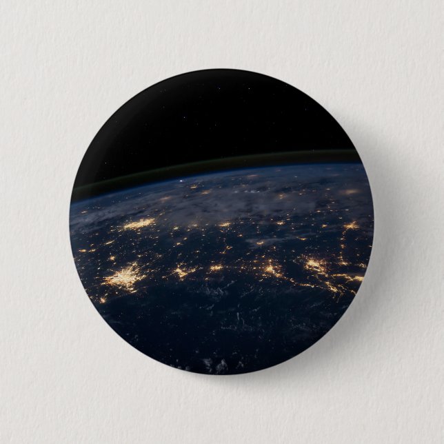 City Lights Of The Southern United States. Button (Front)