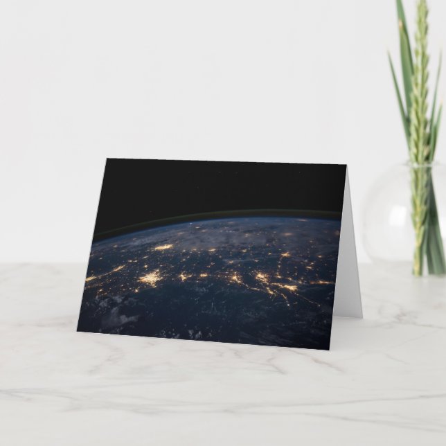 City Lights Of The Southern United States. Card (Front)