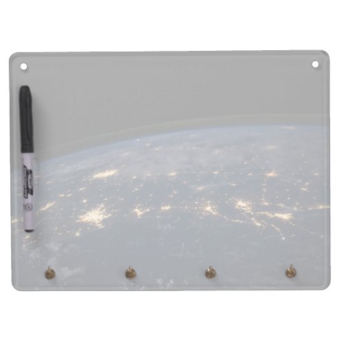City Lights Of The Southern United States Dry Erase Board With Keychain Holder