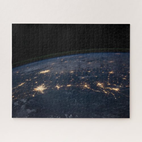 City Lights Of The Southern United States Jigsaw Puzzle