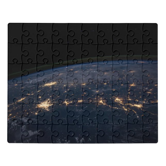 City Lights Of The Southern United States. Jigsaw Puzzle (Puzzle Horizontal)