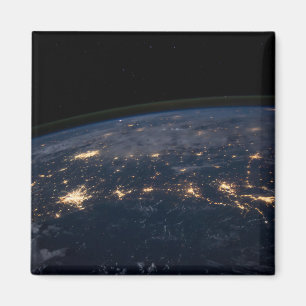 City Lights Of The Southern United States. Magnet