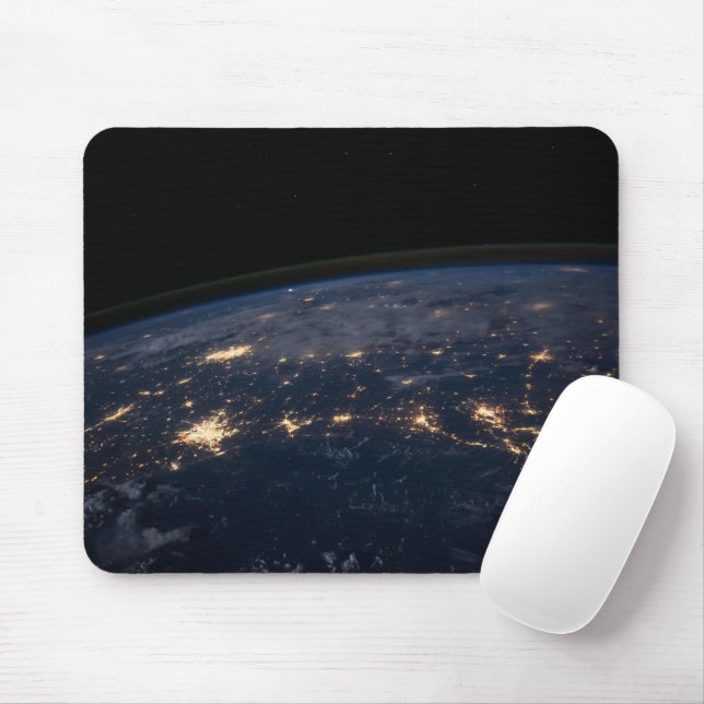 City Lights Of The Southern United States. Mouse Pad (With Mouse)