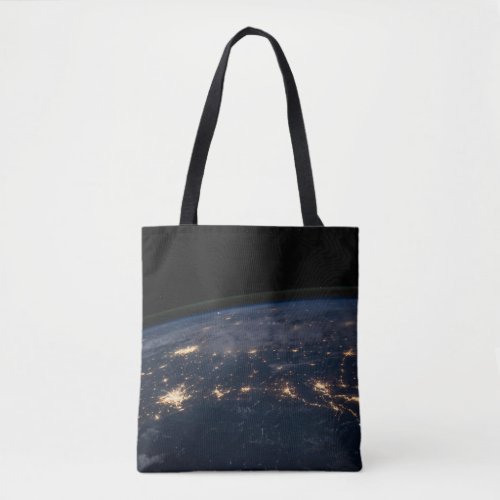 City Lights Of The Southern United States Tote Bag