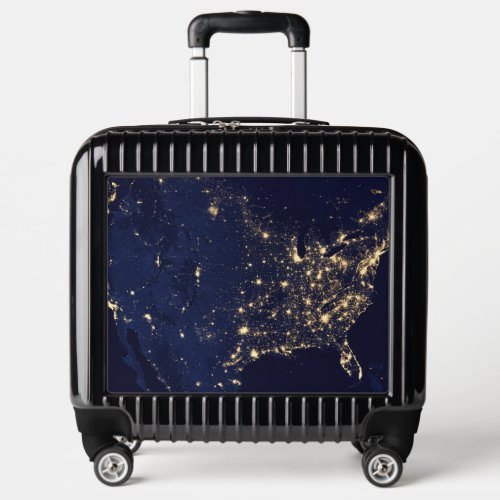 City Lights Of The United States At Night Luggage