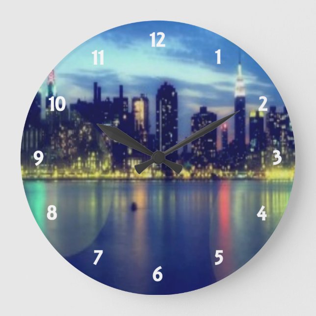 City Lights Wall Clock (Front)