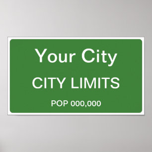 City Limits Sign Template