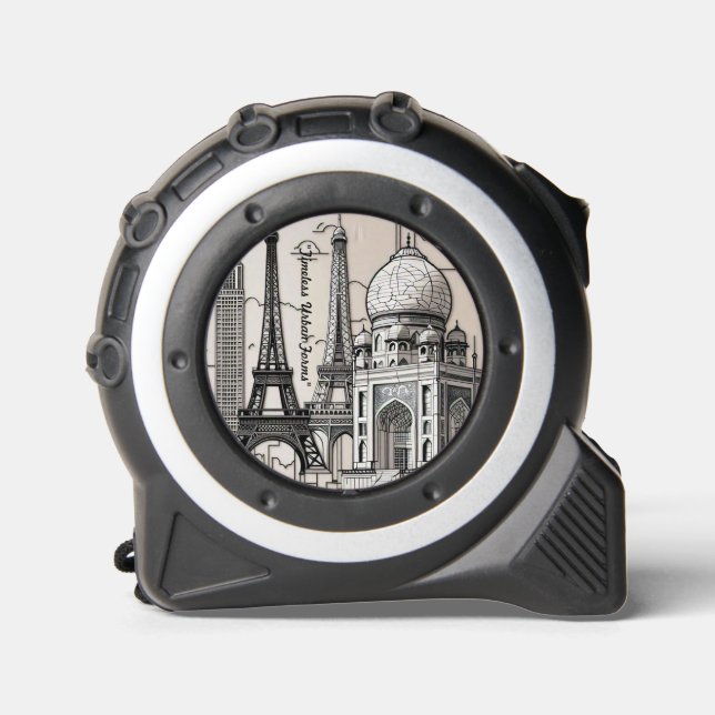 "City Lines and Forms" Tape Measure (Front)