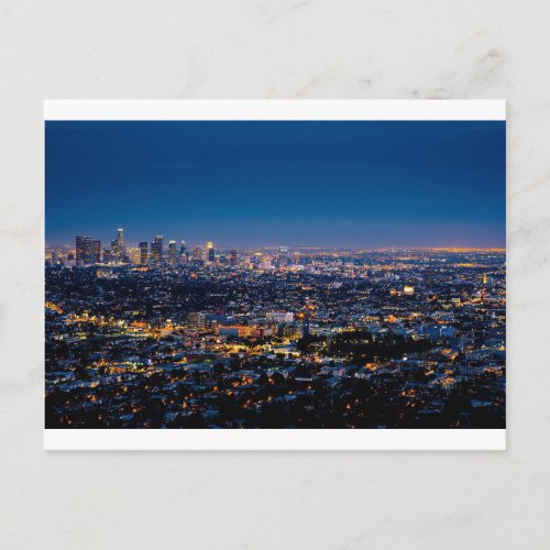 City Los Angeles Cityscape Skyline Downtown Postcard