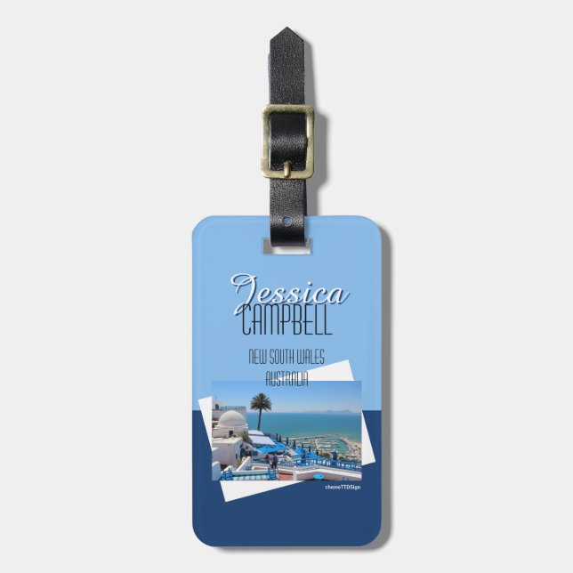City LT08-0426 Luggage Tag (Front Vertical)