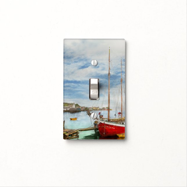 City - Mackinac Island MI - Nautical dude 1906 Light Switch Cover (In Situ)