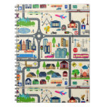 City Map Pattern Notebook