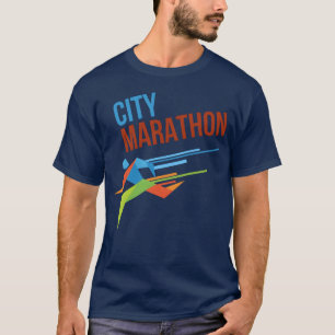 City Marathon Running stars funny T-Shirt