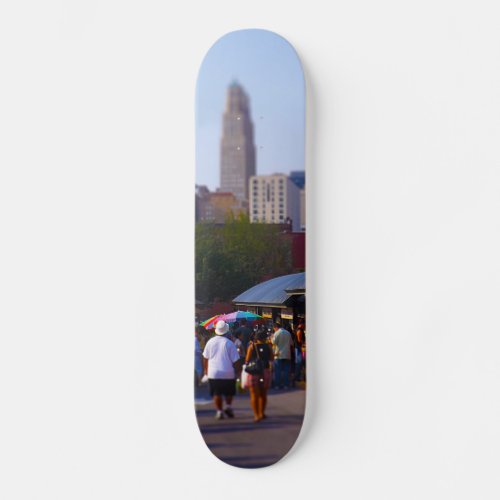 City Market and Downtown Kansas City Skyline Skateboard Deck