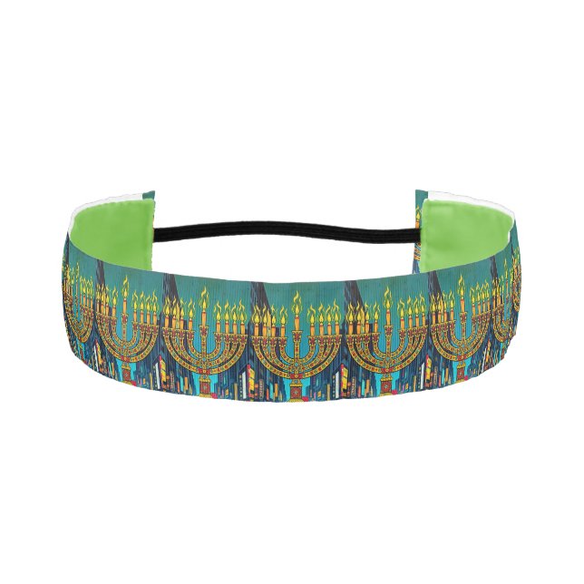 City Menorah Athletic Headband (Front)
