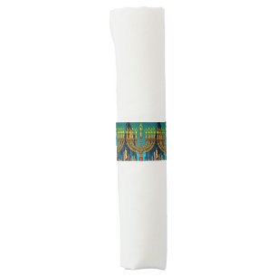 City Menorah Napkin Bands