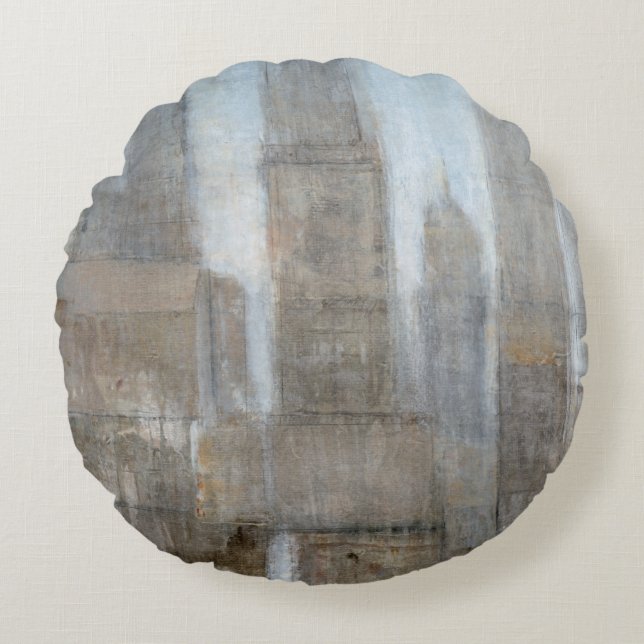 City Midst I Round Pillow (Front)
