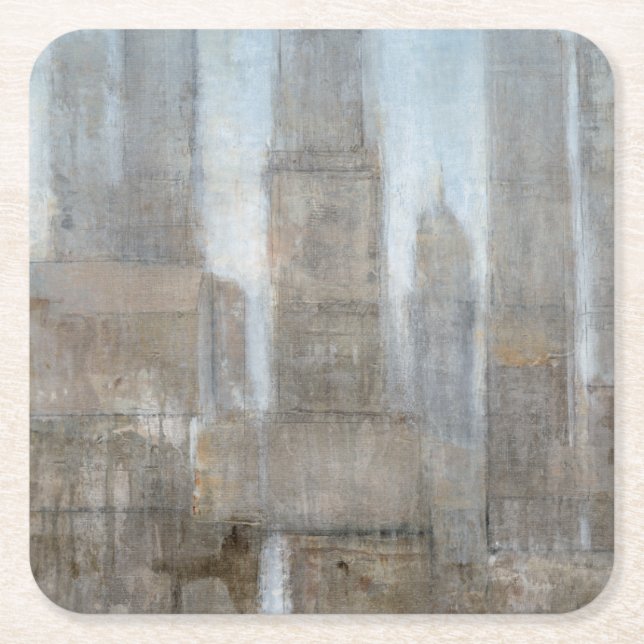 City Midst I Square Paper Coaster (Front)