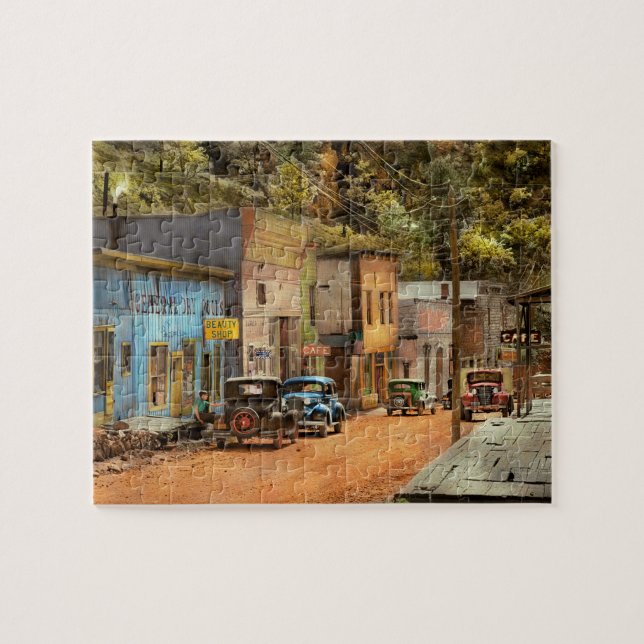 City - Mogollon NM - Before the ghosts 1940 Jigsaw Puzzle (Horizontal)