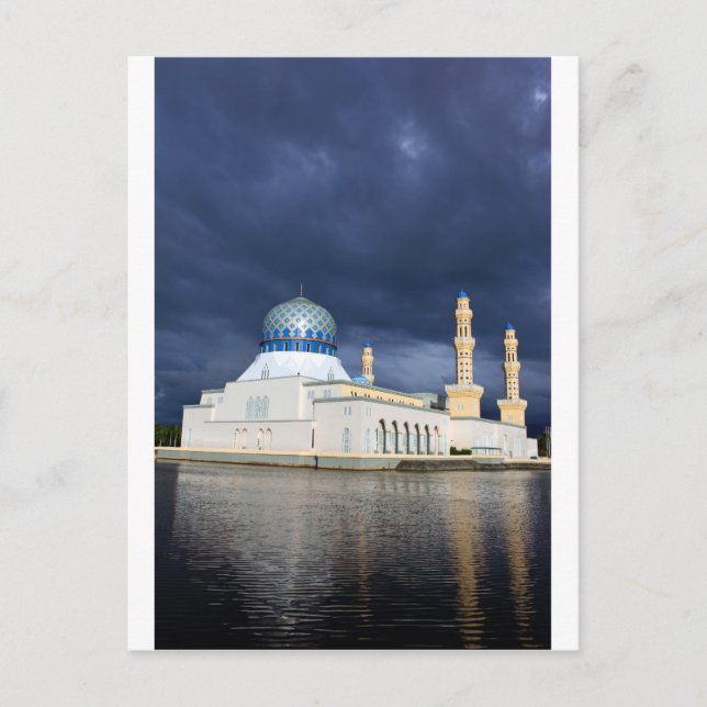 City mosque Kota Kinabalu Borneo Postcard (Front)