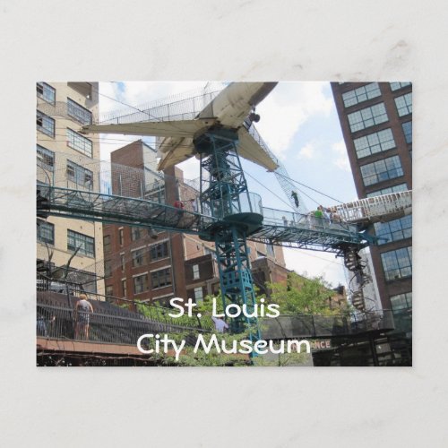 City Museum_ Airplane St LouisCity Museum Postcard