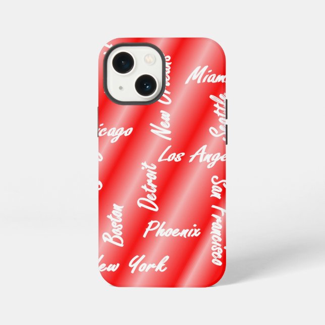 City Names - USA - iPhone Case (Back)