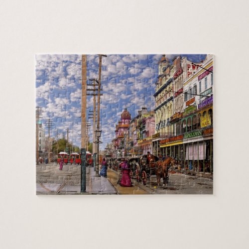 City _ New Orleans the Victorian era 1887 Jigsaw Puzzle