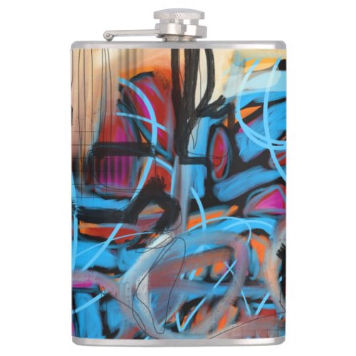 "City Night Lights" Flask