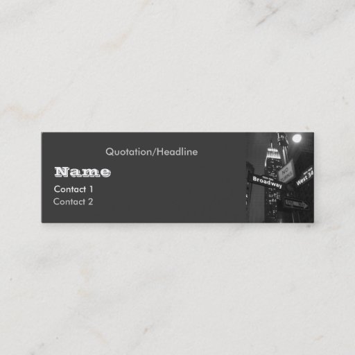 Customizable City Night Profile Card Business Card