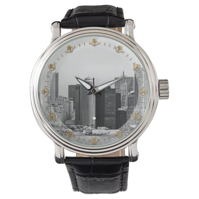 City - NY - The financial district - BW Watch (Front)