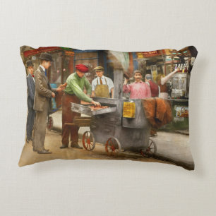 City - NY - The Yam Man 1915 Accent Pillow