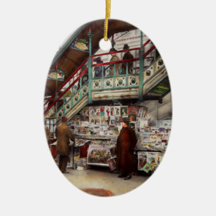 City - NY - Want a paper mister 1903 Ceramic Ornament