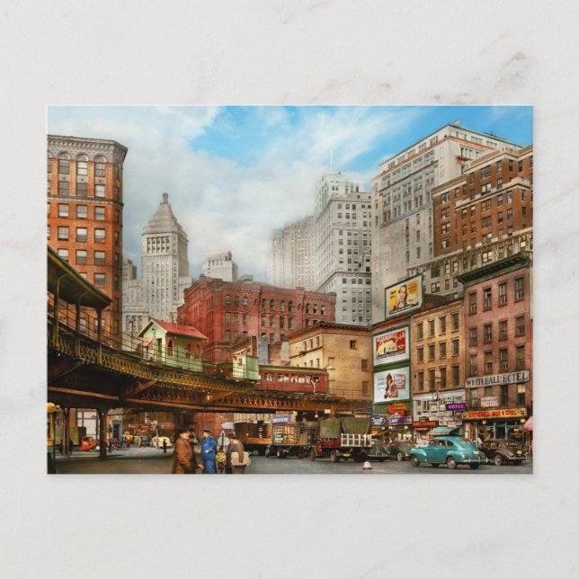 City - NY - Welcome to the big city 1941 Postcard (Front)