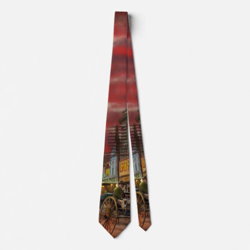 City _ NZ _ The shopping district 1908 Neck Tie